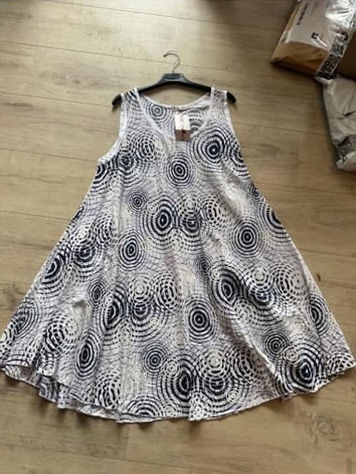 Sommerkleid mit Kreismuster