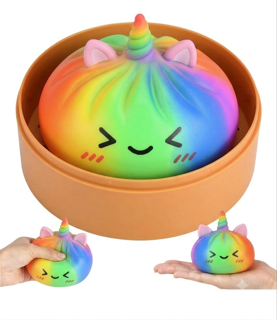 Rainbow squishy dumpling 1 Stück