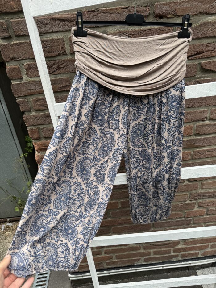 Damen Capri 3/4 pluder Pumphose Schlamm