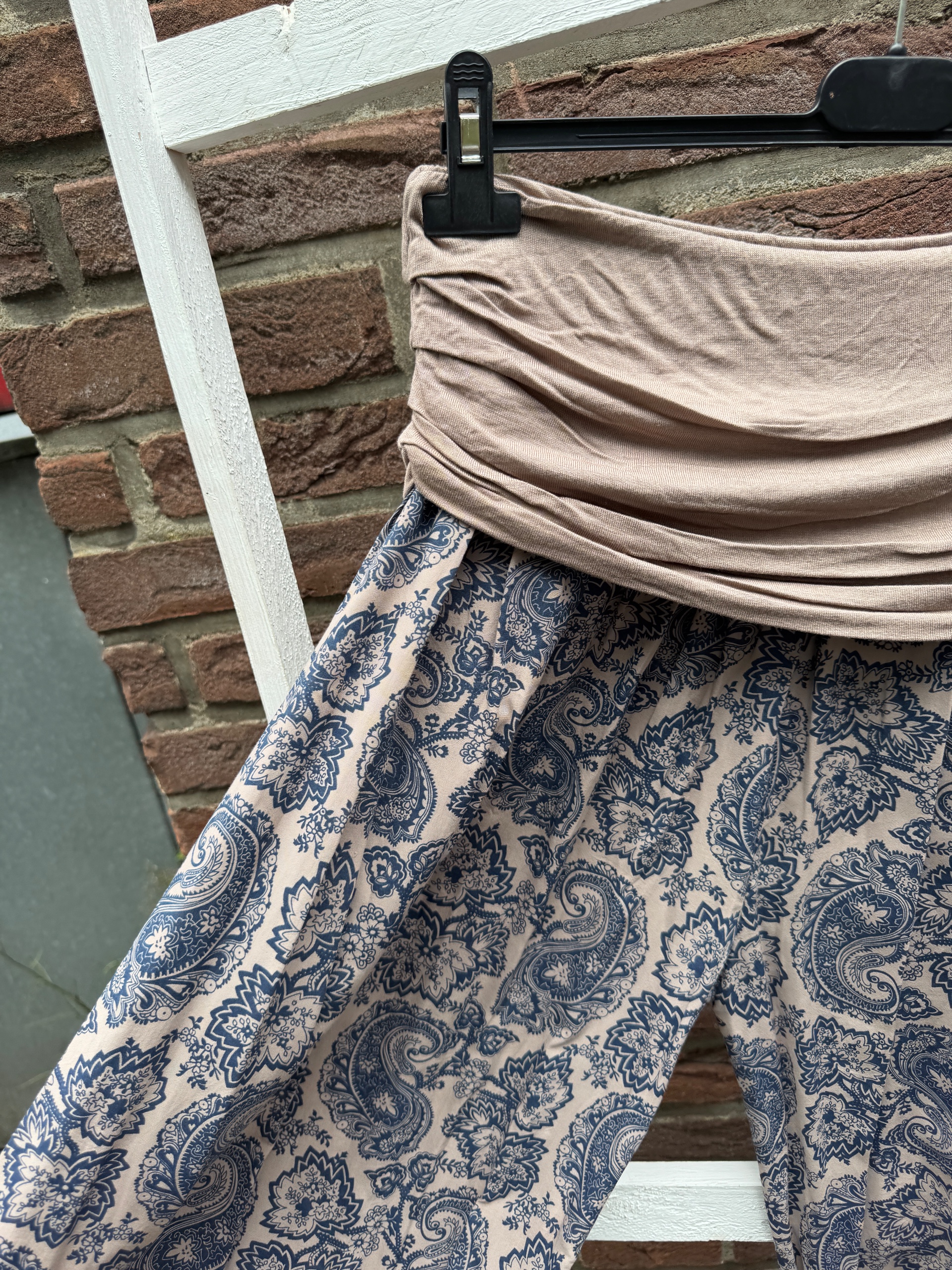 Damen Capri 3/4 pluder Pumphose Schlamm