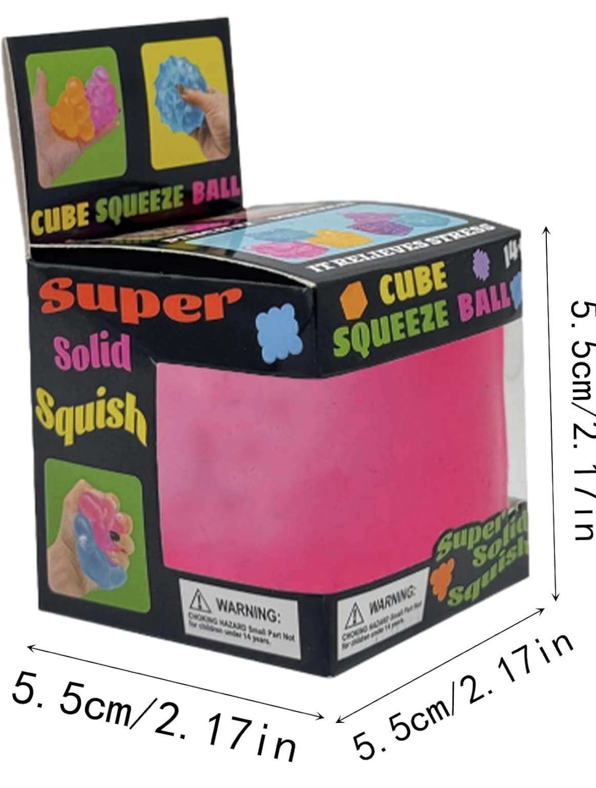 Würfel squishy fidget toy cube bunt